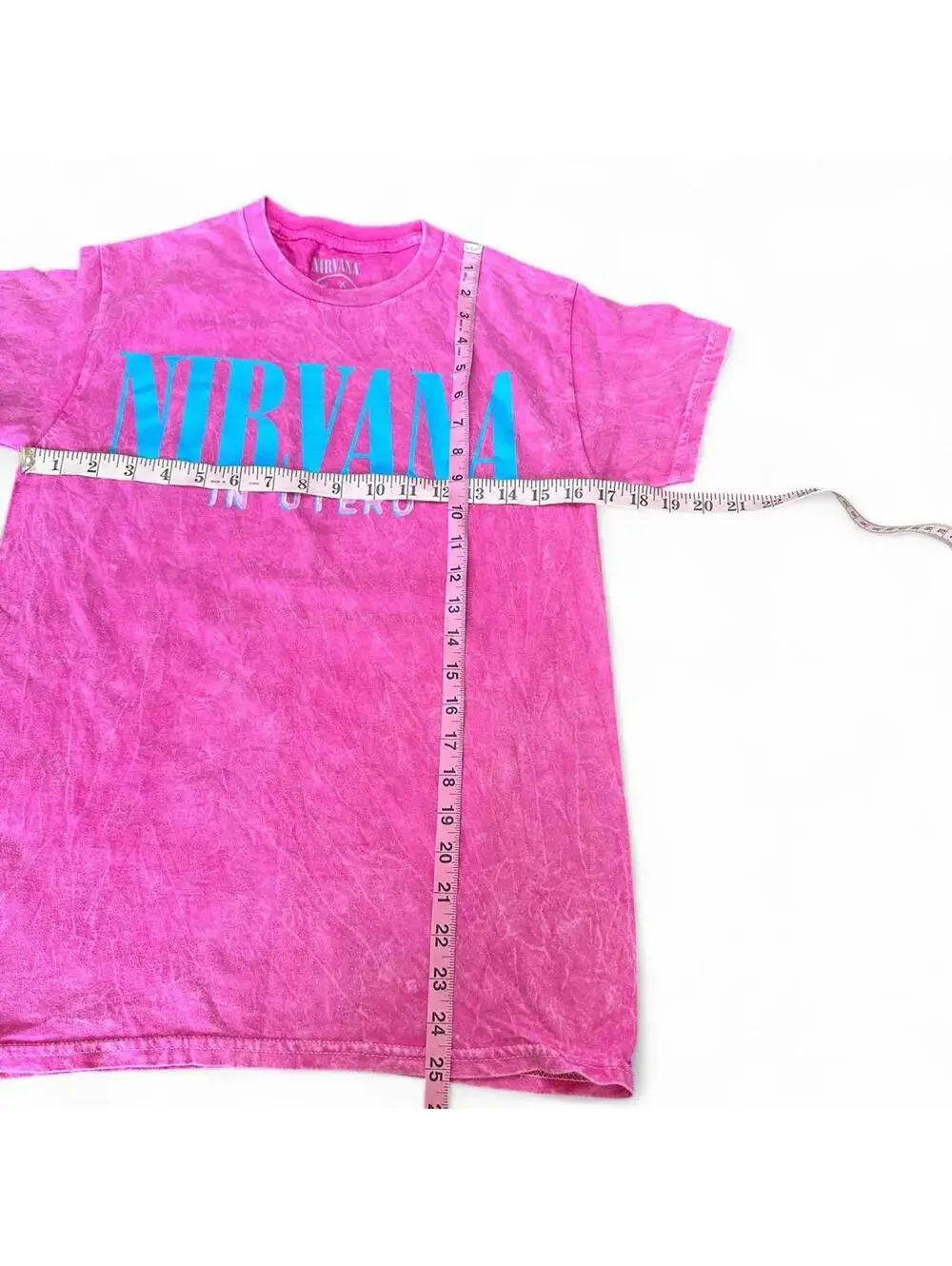 NIRVANA In Utero Pink & Blue Tee - Small